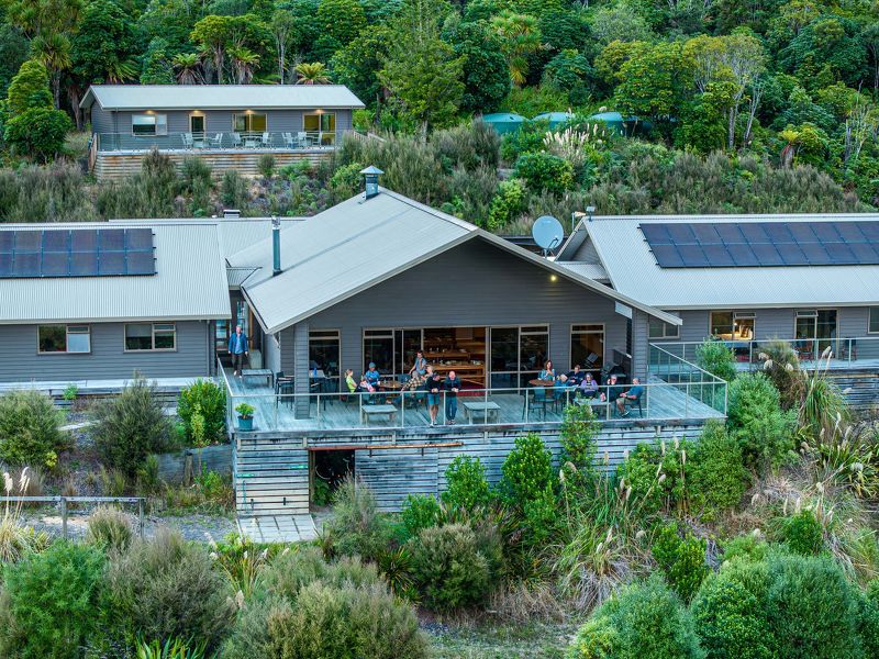 The Timber Trail eco-lodge in Pureora Forest.