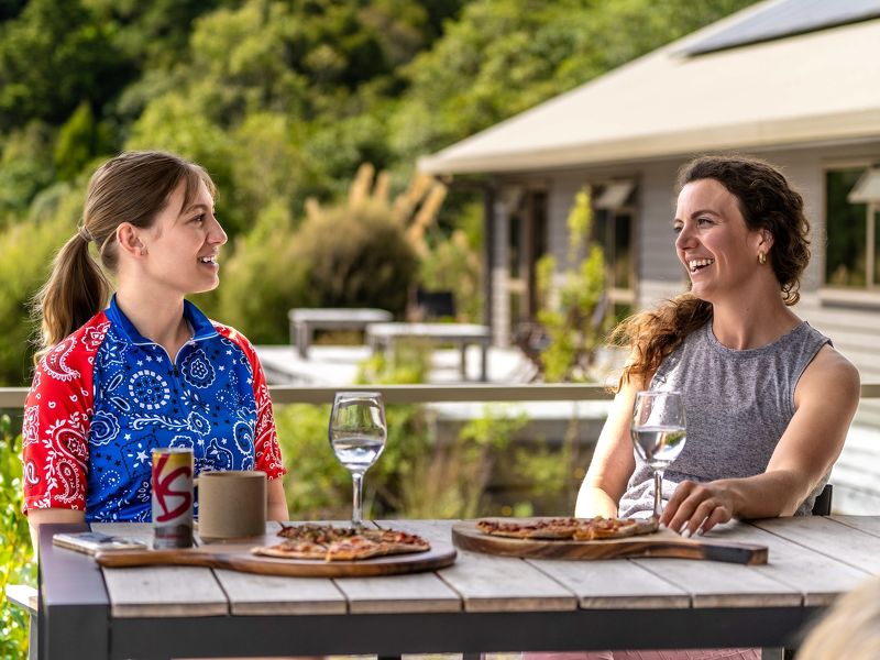 Timber Trail Lodge accommodation in Pureora Forest.